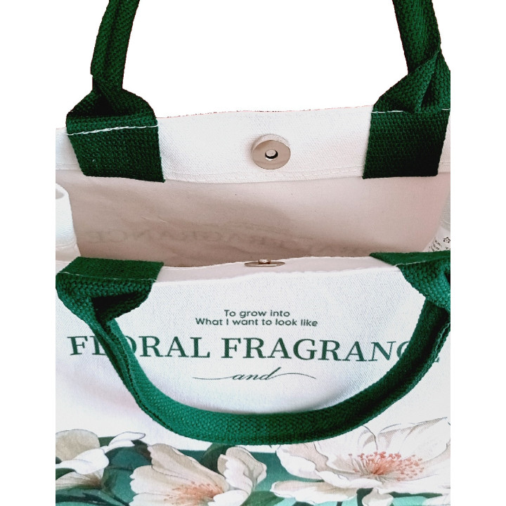 Floral shoppingväska